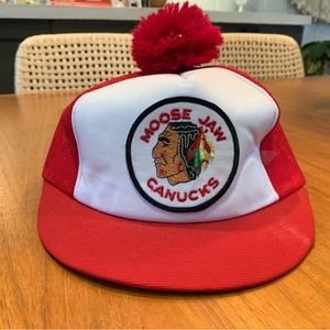 Vintage Medicine Hat Canucks hat.